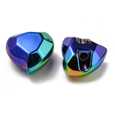 UV Plating Rainbow Iridescent Acrylic Beads&nbsp;OACR-P010-03A-1