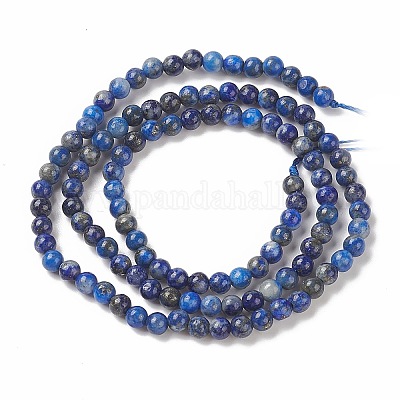 Natural Lapis Lazuli Beads Strands&nbsp;G-F662-04-3mm-1