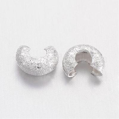 Brass Crimp Beads Covers&nbsp;KK-G015-S-1