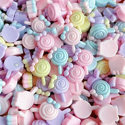 Opaque Resin Cabochons&nbsp;CRES-M037-05E-1