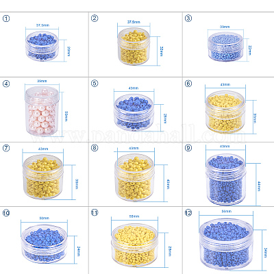 Plastic Bead Containers&nbsp;CON-BC0004-22B-43x40-1