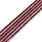 Transparent Glass Beads Strands, Faceted, Round, FireBrick, 2mm, Hole: 0.6mm, about 182~201pcs/strand, 14.57~15.24 inch((37~38.7cm)