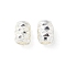 Brass Beads, Column, Nickel Free, Silver, 4x3mm, Hole: 1.6mm