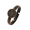 Brass Pad Ring Bases, Antique Bronze, Lead Free, Cadmium Free and Nickel Free, Adjustable, Antique Bronze, 3x17mm, Inner Diameter: 17mm