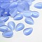 Cat Eye Cabochons, teardrop, Cornflower Blue, 25x18x4mm