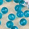 Transparent Acrylic Beads, Round, Cornflower Blue, 18mm, about 150pcs/500g.