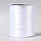 Double Face Satin Ribbon, Polyester Ribbon, White, 1/8 inch(3mm) wide, about 880yards/roll(804.672m/roll)