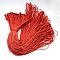 Polyester & Spandex Cord Ropes, 16-Ply, Solid Color, for Shoe Lace Cord Making, Red, 2mm, about 109.36 yards(100m)/bundle