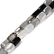 Electroplate Glass Beads Strands, Faceted, Column, Black, 6~6.5x4mm, Hole: 0.8mm, about 80pcs/strand, 20.12~20.24 inch(51.1~51.4cm)