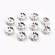 Brass Rhinestone Spacer Beads&nbsp;RB-A014-Z10mm-28S-1