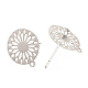 Brass Stud Earring Findings&nbsp;KK-S345-261-2