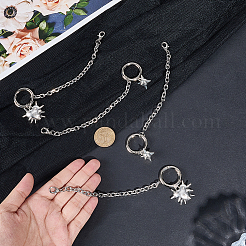 4Pcs 2 Styles Alloy Shoes Charms&nbsp;HJEW-DR00293