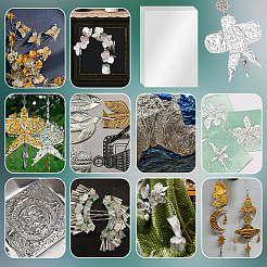Rectangle Tinfoil Paper Sheets for Craft Engraving&nbsp;LS-DIY-WH0671-302B-01