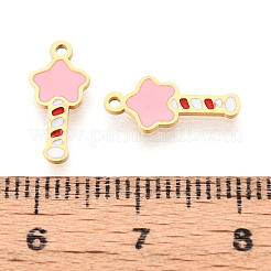 304 Stainless Steel Enamel Charms&nbsp;STAS-T065-55G-01