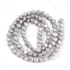 Natural Cultured Freshwater Pearl Beads Strands&nbsp;PEAR-N014-03J-01