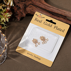 2Pcs 2 Styles Brass Box Clasps&nbsp;KK-BBC0020-81G