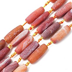 Natural Weathered Agate Beads Strands&nbsp;G-A311-B01-01