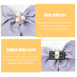 Polyester Bowknot Shoe Decorations&nbsp;FIND-WH0002-18B