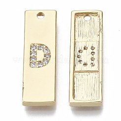 Brass Micro Pave Cubic Zirconia Pendants&nbsp;KK-N232-57-NF