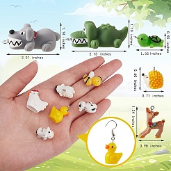 30Pcs 15 Style Opaque Resin Pendants&nbsp;RESI-SZ0001-62