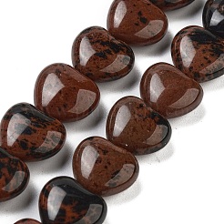 Natural Mahogany Obsidian Beads Strands&nbsp;G-B022-25C