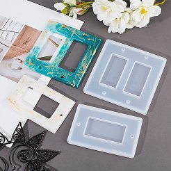 Rectangle Socket Panel Silicone Mould&nbsp;DIY-OC0003-66