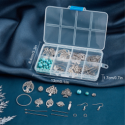 DIY Tree of Life Long Dangle Earring Making Kits&nbsp;DIY-SC0019-67