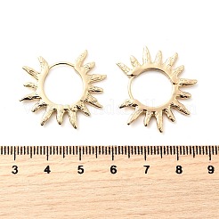 Brass Hoop Earrings&nbsp;EJEW-Z143-01G
