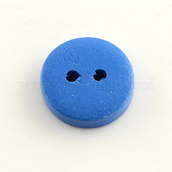 2-Hole Dyed Wooden Buttons&nbsp;BUTT-R031-035
