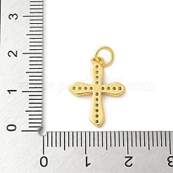Brass Micro Pave Cubic Zirconia Pendants&nbsp;KK-U053-02G-03