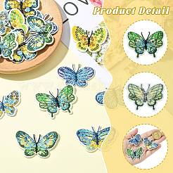 16Pcs 8 Styles Polyester Iron on Clothing Patches&nbsp;PATC-CJ0001-05