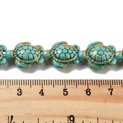 Synthetic Turquoise Dyed Beads Strands&nbsp;G-P507-05R