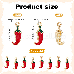 100Pcs Alloy Enamel Pendants&nbsp;FIND-UN0010-50