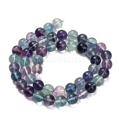 Natural Fluorite Beads Strands&nbsp;G-L634-B04-8mm