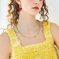 9 Strand 9 Colors Opaque Glass Beads Strands&nbsp;GLAA-TA0002-08