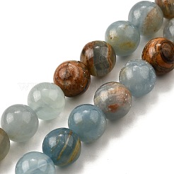 Natural Blue Calcite Beads Strands&nbsp;G-H312-C02-12mm