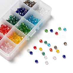 10 Colors Electroplate Glass Beads&nbsp;EGLA-JP0002-01B-6mm