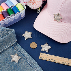 4Pcs Felt & Rhinestone Thread Iron on/Sew On Patches&nbsp;PATC-FG0005-24