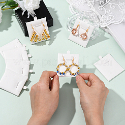 24Pcs PU Leather & Sponge Jewelry Pendant Nceklace Display Cards&nbsp;NDIS-SP0001-03B-02