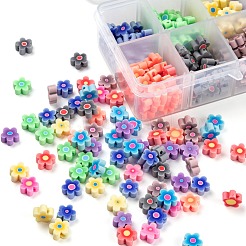 300Pcs 10 Colors Handmade Flower Printed Polymer Clay Beads&nbsp;CLAY-LS0001-08