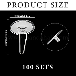 2 Sets Transparent Plastic Seamless Hooks&nbsp;AJEW-CP0008-87