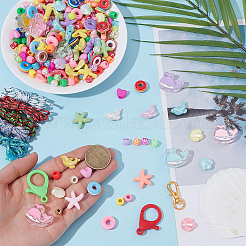 Ocean Theme DIY Keychain Making Kits&nbsp;DIY-SP0007-56