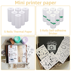 2 Sets 2 Styles Direct Thermal Paper Roll&nbsp;DIY-CP0010-88