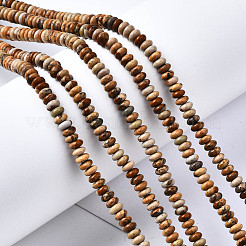 Natural Picture Jasper Beads Strands&nbsp;G-S366-094