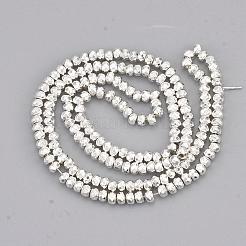 Electroplate Non-magnetic Synthetic Hematite Bead Strands&nbsp;G-Q465-21S