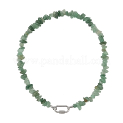 Natural Gemstone Chip Beaded Necklaces&nbsp;NJEW-JN06393