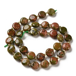 Natural Unakite Beads Strands&nbsp;G-H005-B11-01