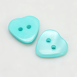 Resin Buttons&nbsp;RESI-D032-13x12mm-M
