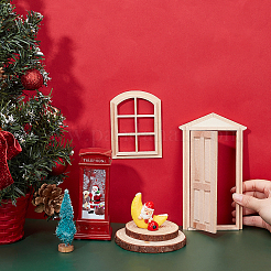2 Pcs 2 Style Natural Wood Home Decorations&nbsp;DJEW-PH0001-10