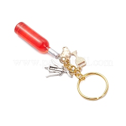 Resin & Glass & Alloy Keychain&nbsp;KEYC-JKC01158-03